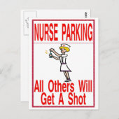 Nur Pflegeparkplätze Postkarte (Vorne/Hinten)