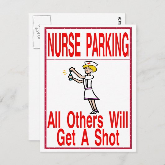 Nur Pflegeparkplätze Postkarte (Vorne/Hinten)