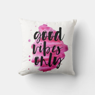 nur Pinselskripte mit rosa, guten Farbbildern Kissen