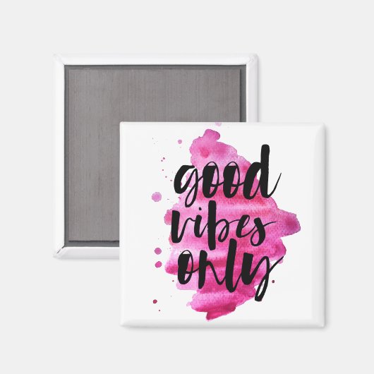 nur Pinselskripte mit rosa, guten Farbbildern Magnet (Vorderseite/Rückseite)