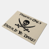 Nur Piraten - kommen Sie herein, wenn YE sich Fußmatte (Schrägansicht)
