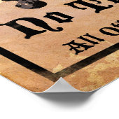 Nur Piraten Poster (Ecke)