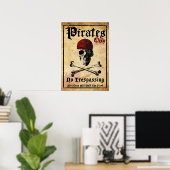 Nur Piraten Poster (Heimbüro)