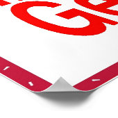 Nur Piratenparkplatz Poster (Ecke)