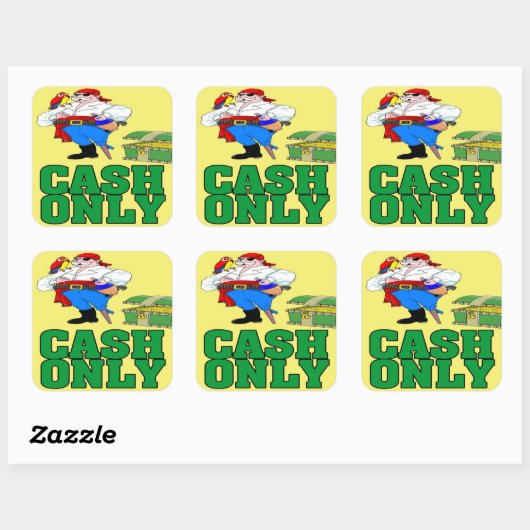 Nur Piratenzeichen Quadratischer Aufkleber (Blatt)