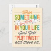 Nur "Plot Drehung!" Und weiter zur Postkarte (Vorne/Hinten)