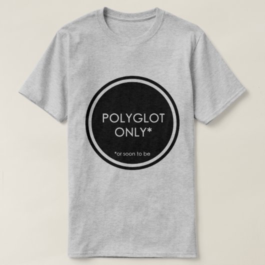 Nur Polyglot T-Shirt (Design vorne)
