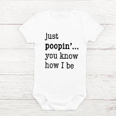 "Nur Poopin..." Unglaublich witzig Baby-Bodysuit Baby Strampler
