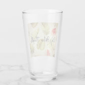 Nur positive Gedanken Glas (Rückseite)