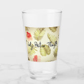 Nur positive Gedanken Glas (Vorderseite)