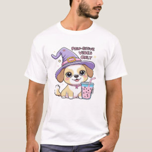 Nur positive Pfoten-Schwingungen � Süßer Hund mit T-Shirt