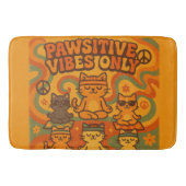 Nur positive Pfoten-Vibes Badematte (Vorderseite)