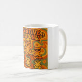 Nur positive Pfoten-Vibes Kaffeetasse (VorderseiteRechts)