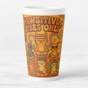 Nur positive Pfoten-Vibes Milchtasse