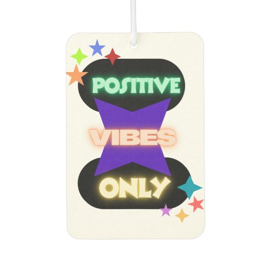 Nur Positive Vibes ✨ Autolufterfrischer (Vorderseite)