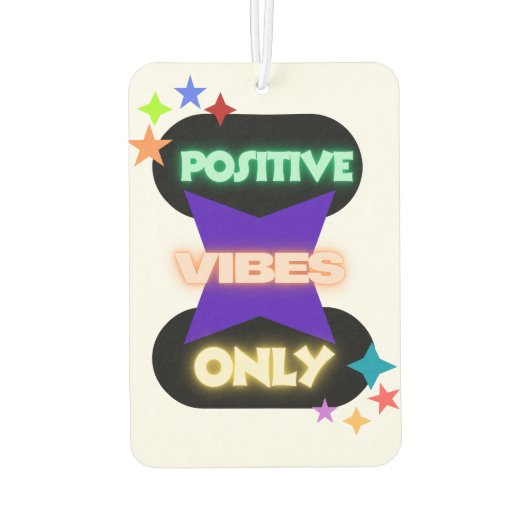 Nur Positive Vibes ✨ Autolufterfrischer (Rückseite)