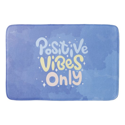 Nur positive Vibes Badematte (Vorderseite)