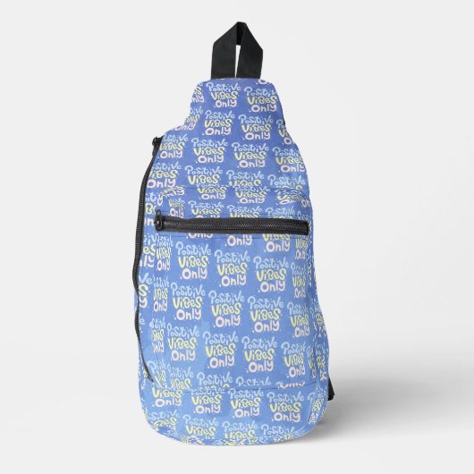 Nur positive Vibes Crossbody Bag (Vorderseite)