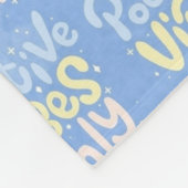 Nur positive Vibes Fleecedecke (Ecke)