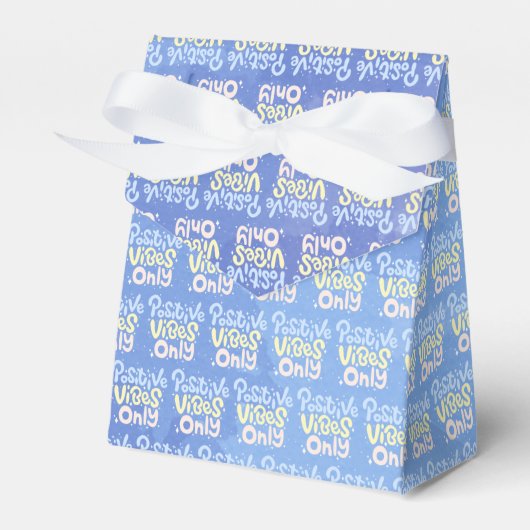 Nur positive Vibes Geschenkschachtel (Vorderseite)