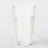 Nur positive Vibes Glas (Links)