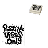 Nur positive Vibes Gummistempel (Stempel)