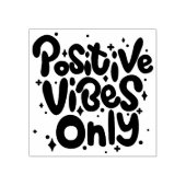 Nur positive Vibes Gummistempel (Prägung)