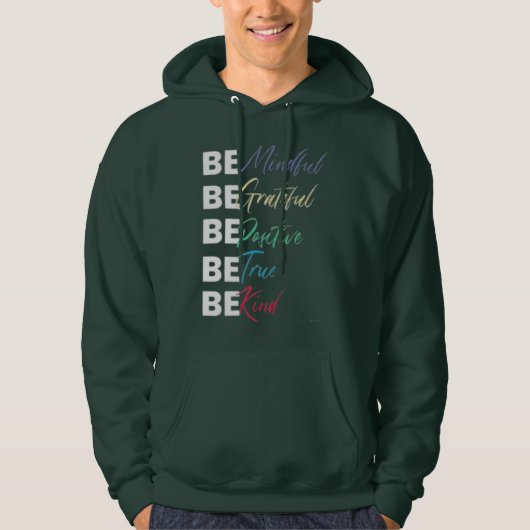 Nur positive Vibes Hoodie (Vorderseite)