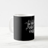 Nur positive Vibes Kaffeetasse (Vorderseite Links)