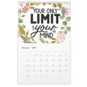 Nur positive Vibes Kalender (Feb 2027)