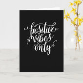 Nur positive Vibes Karte (Gelbe Blume)