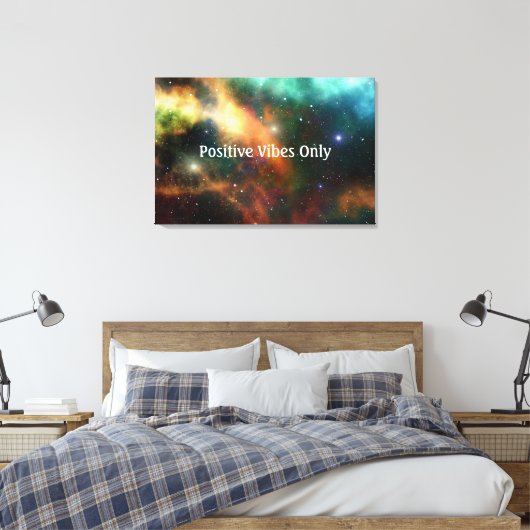 Nur positive Vibes Leinwanddruck (Insitu (Schlafzimmer))