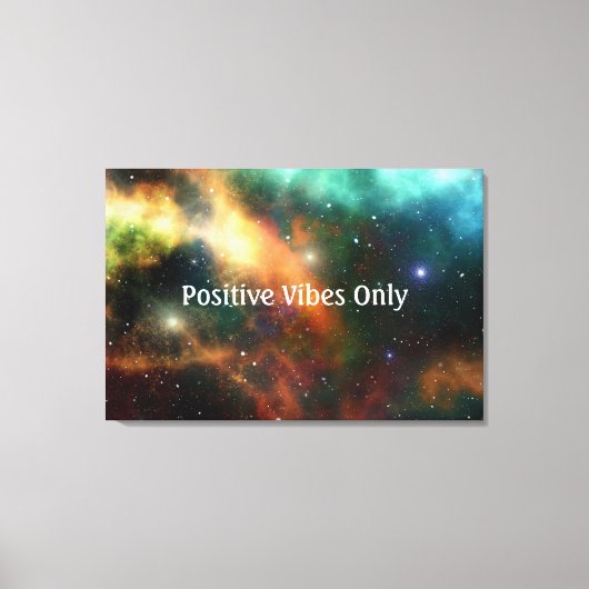 Nur positive Vibes Leinwanddruck (Vorderseite)
