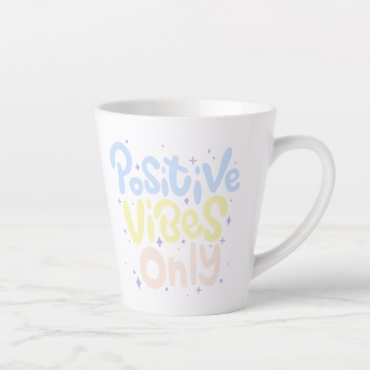 Nur positive Vibes Milchtasse (Rechts)
