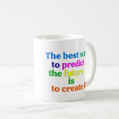 Nur positive Vibes | Minimaler Typografie-T - Shir Kaffeetasse (VorderseiteRechts)