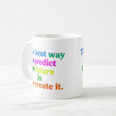 Nur positive Vibes | Minimaler Typografie-T - Shir Kaffeetasse (Vorderseite Links)