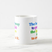 Nur positive Vibes | Minimaler Typografie-T - Shir Kaffeetasse (Mittel)