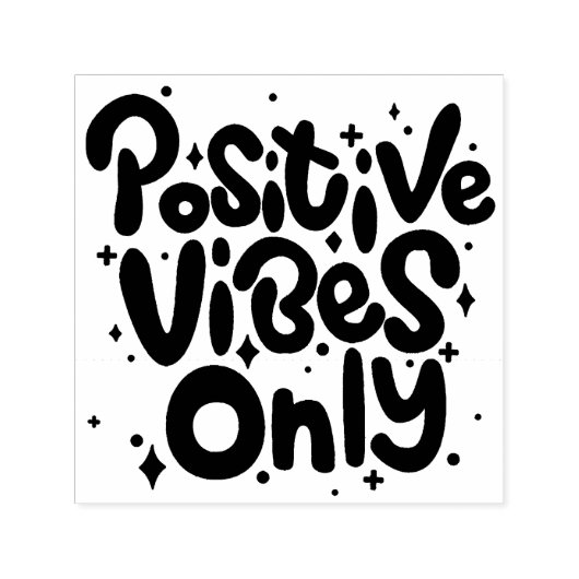 Nur positive Vibes Permastempel (Design)