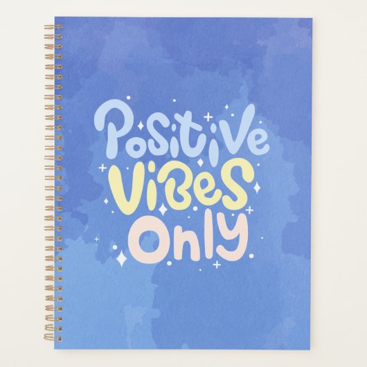Nur positive Vibes Planer (Vorderseite)