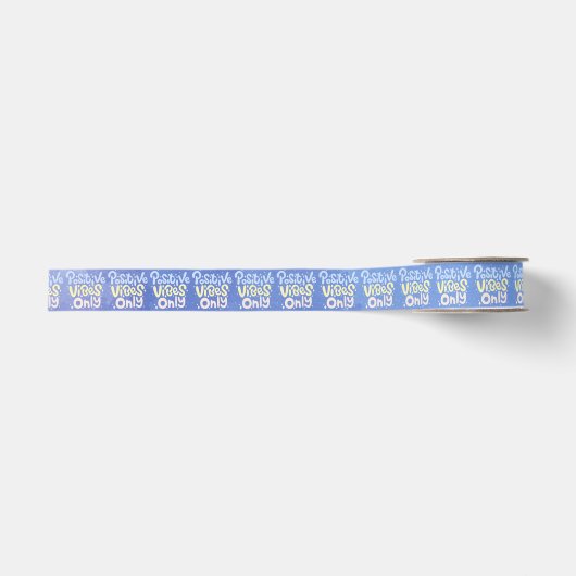 Nur positive Vibes Ripsband (Vorderseite)
