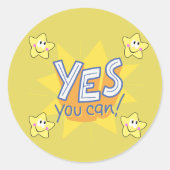 Nur positive Vibes Runder Aufkleber (Vorderseite)