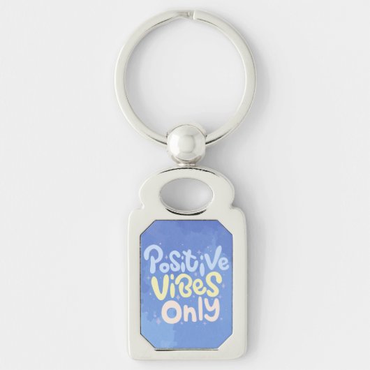 Nur positive Vibes Schlüsselanhänger (Vorderseite)