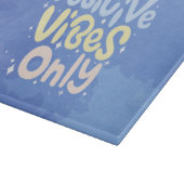 Nur positive Vibes Schneidebrett (Ecke)
