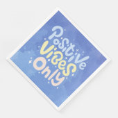 Nur positive Vibes Serviette (Ecke)