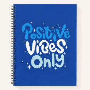 Nur positive Vibes Spiralblock Notizblock