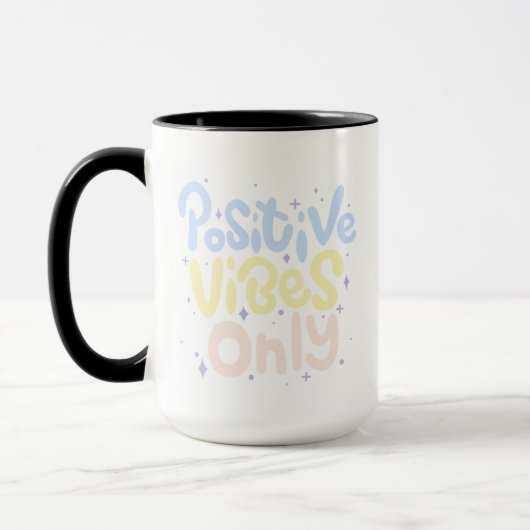 Nur positive Vibes Tasse (Links)
