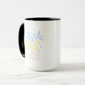 Nur positive Vibes Tasse (Vorderseite Links)