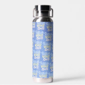 Nur positive Vibes Trinkflasche (Rückseite)