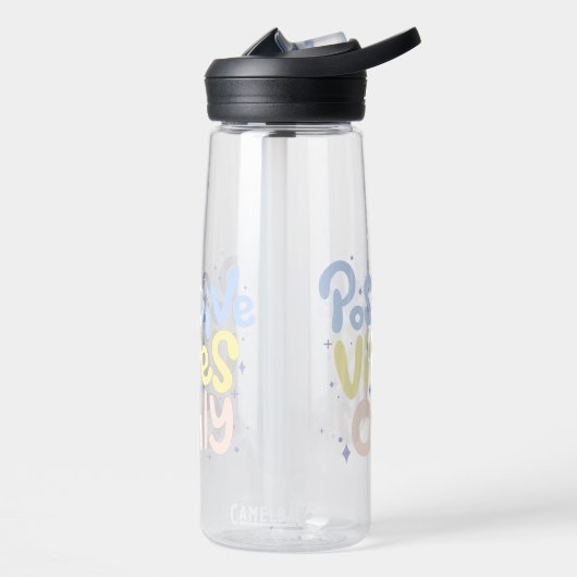 Nur positive Vibes Trinkflasche (Links)