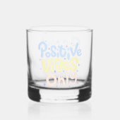 Nur positive Vibes Whiskyglas (Rückseite)